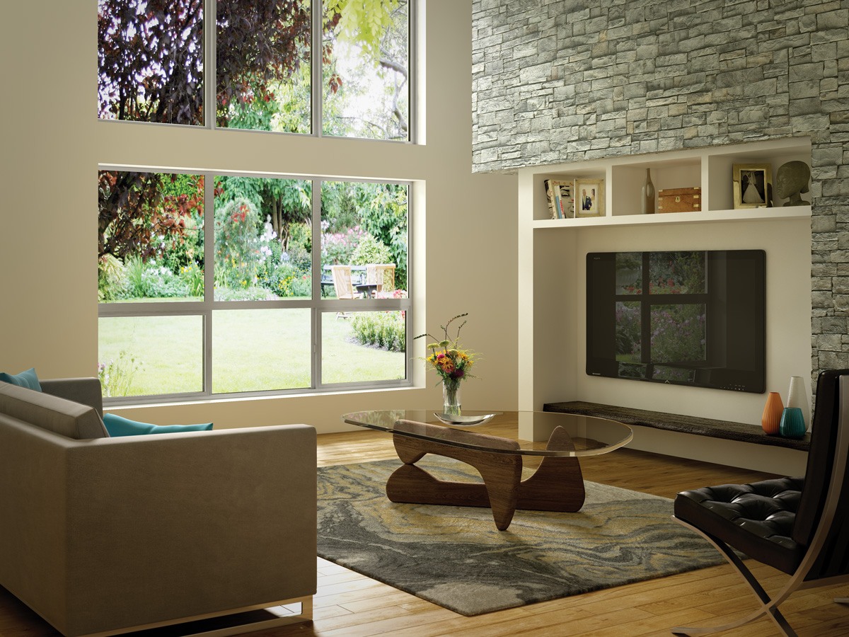 aluminum_021 modern living room windows